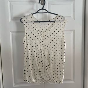 Kismet black polka dot blouse